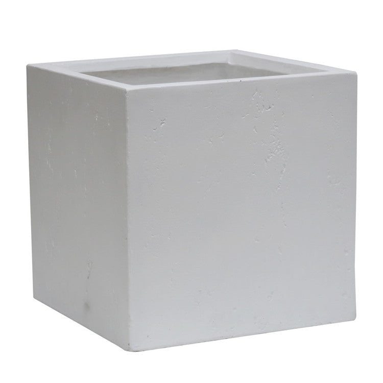 マグネシアプランター TEXTURE(テクスチャー) 角型50cm ブラック グレー ホワイト TEX-500C プランター キューブ型 立方体 正方形 植木鉢 ファイバークレイ プランターカバー ガーデン(代引不可)