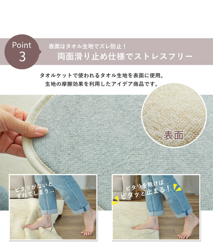 下敷き用ラグ 120×170cm ラグ 下敷き ラグマット カーペット 洗える クッション ウレタン 滑り止め 防音 すべり止め 厚手 ふかふか ホットカーペット対応 床暖房対応 こたつ敷(代引不可)