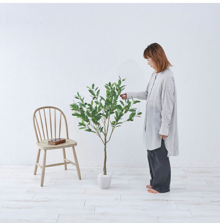 フェイクグリーン オリーブツリー 約120cm 抗菌 消臭 観葉植物 フェイク 光触媒 人工観葉植物 インテリア おしゃれ 鉢 植木 葉 枝 木 室内 玄関 リビング オフィス 爽やか(代引不可)