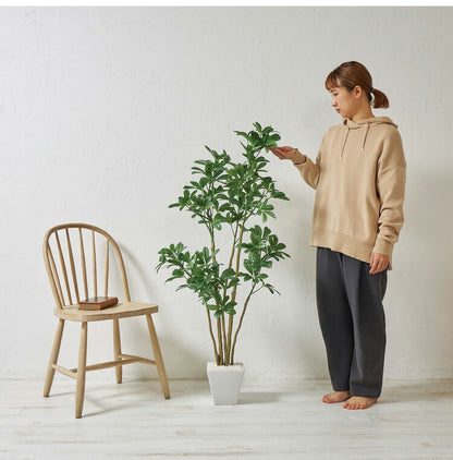 フェイクグリーン カボックツリー 約90cm 抗菌 消臭 観葉植物 フェイク 光触媒 人工観葉植物 インテリア おしゃれ 鉢 植木 葉 枝 木 室内 玄関 リビング オフィス 爽やか(代引不可)