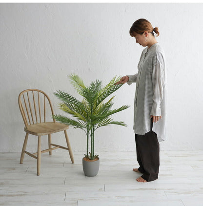 フェイクグリーン アレカヤシ 約110cm 抗菌 消臭 観葉植物 フェイク 光触媒 人工観葉植物 インテリア おしゃれ 鉢 植木 葉 枝 木 室内 玄関 リビング オフィス 爽やか(代引不可)