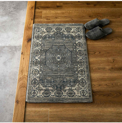 玄関マット 50×80cm ウィルトン織り 約45万ノット エジプト製 オリエンタル柄 おしゃれ ラグ ラグマット カーペット(代引不可)