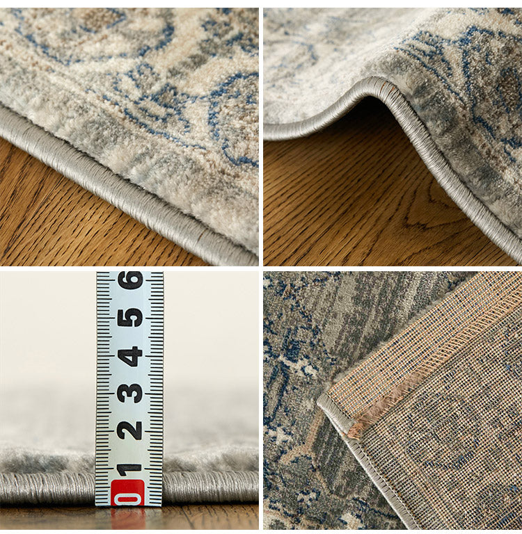 玄関マット 50×80cm ウィルトン織り 約45万ノット エジプト製 オリエンタル柄 おしゃれ ラグ ラグマット カーペット(代引不可)