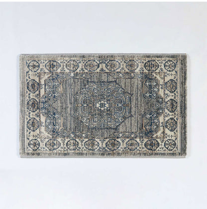 玄関マット 50×80cm ウィルトン織り 約45万ノット エジプト製 オリエンタル柄 おしゃれ ラグ ラグマット カーペット(代引不可)