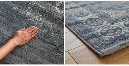 ラグ 130×190cm ウィルトン織り 約45万ノット エジプト製 オリエンタル柄 おしゃれ ラグ ラグマット カーペット(代引不可)