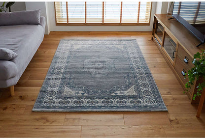 ラグ 190×190cm ウィルトン織り 約45万ノット エジプト製 オリエンタル柄 おしゃれ ラグ ラグマット カーペット(代引不可)