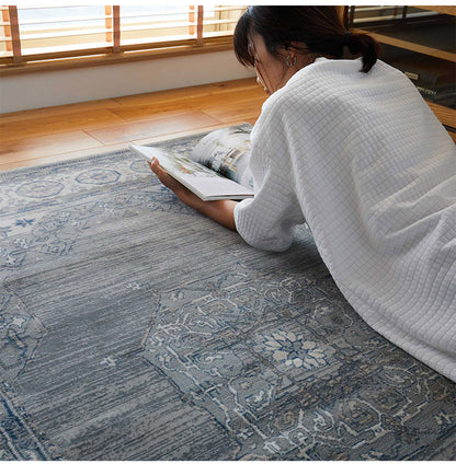 ラグ 240×340cm ウィルトン織り 約45万ノット エジプト製 オリエンタル柄 おしゃれ ラグ ラグマット カーペット(代引不可)