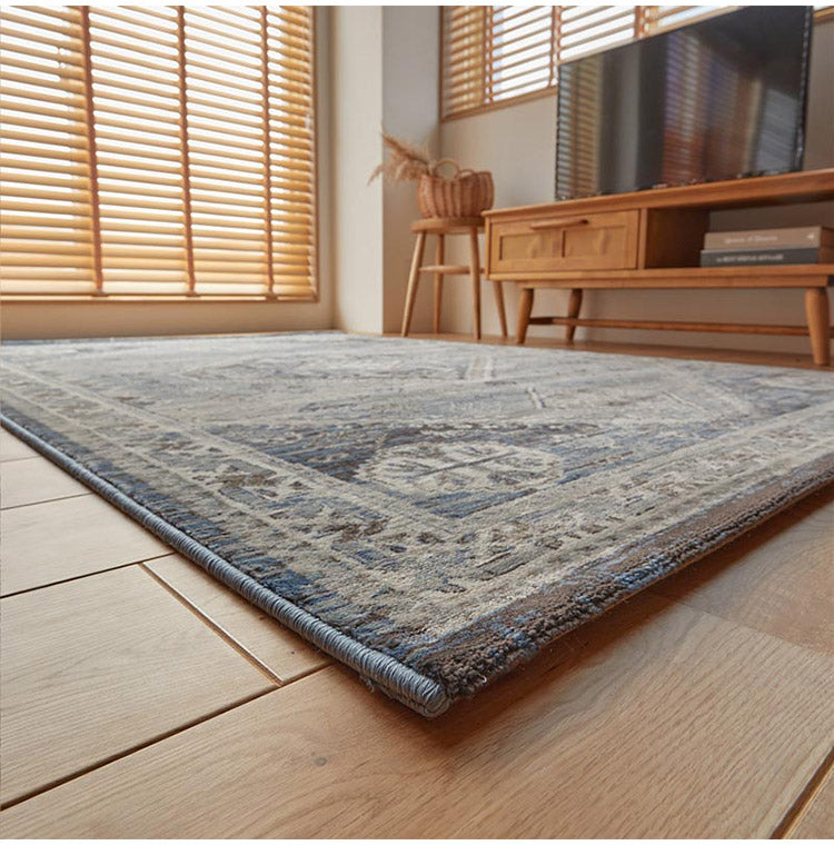 ラグ 130×190cm ウィルトン織り 約60万ノット エジプト製 オリエンタル柄 幾何学模様 おしゃれ ラグ ラグマット カーペット(代引不可)