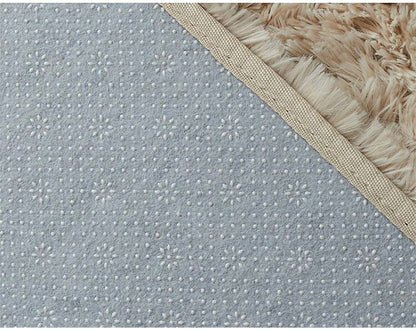 ラグマット シフォン 190×240cm 長方形 ラグ フロアマット 長毛 滑り止め付き おしゃれ かわいい ナチュラル 北欧 韓国 四角形 スクエア(代引不可)