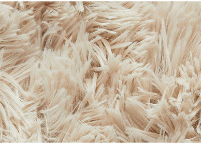 ラグマット シフォン 140cm 円形 ラグ フロアマット 長毛 滑り止め付き おしゃれ かわいい ナチュラル 北欧 韓国 丸形 円型 丸型(代引不可)