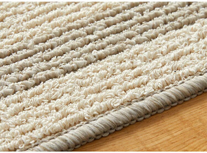 ラグマット 日本製 130×185cm ラグ コットン使用 洗える 通気性 吸湿 カーペット 滑り止め付き おしゃれ 国産 ダイニングラグ ワンルーム 丸洗い(代引不可)