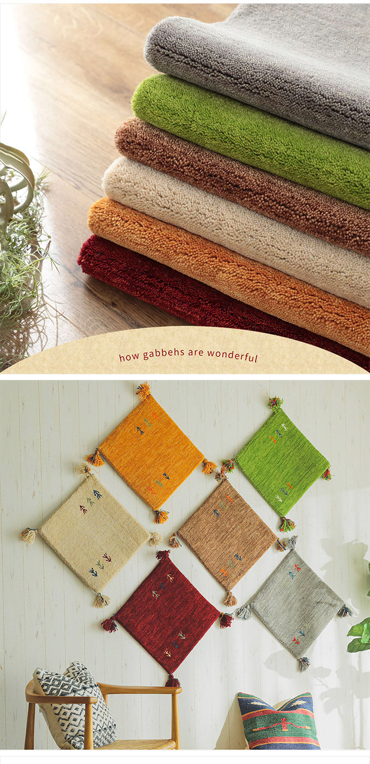 ギャベ ギャッベ ラグマット 190cm 円形 インド製 手織りギャッベ ウール100% 防炎ラベル付き おしゃれ ラグ ラグマット カーペット(代引不可)