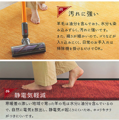 ギャベ ギャッベ チェアマット 40×40cm インド製 手織りギャッベ ウール100% 防炎ラベル付き おしゃれ チェアマット チェアパッド(代引不可)