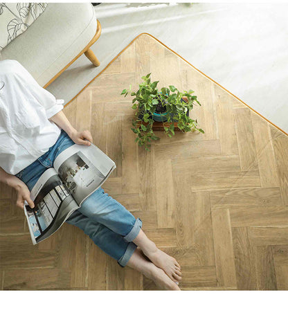 木目調 ラグ 190×240cm 低反発 洗える 厚手 ウッド モクメ 滑り止め おしゃれ ウレタンラグ 北欧 ヘリンボン ラグ ラグマット カーペット(代引不可)