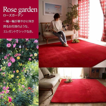 ラグ ラグマット はっ水 ふわとろラグ 低反発 厚手 洗える ホリデープラス 190×190cm 2畳 無地 撥水 耐熱 床暖房 ホットカーペット 対応 こたつ敷き クッション(代引不可)