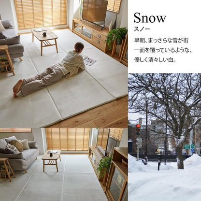 ラグ ラグマット はっ水 ふわとろラグ 低反発 厚手 洗える ホリデープラス 261×261cm 4.5畳 正方形 大きいサイズ 大判 無地 撥水 耐熱 床暖房 ホットカーペット 対応 こたつ敷き クッション(代引不可)