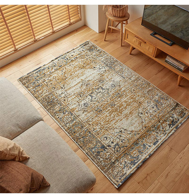 ラグ 190×240cm ウィルトン織り 約12万6千ノット エジプト製 オリエンタル柄 メダリオン柄 おしゃれ ラグ ラグマット カーペット(代引不可)