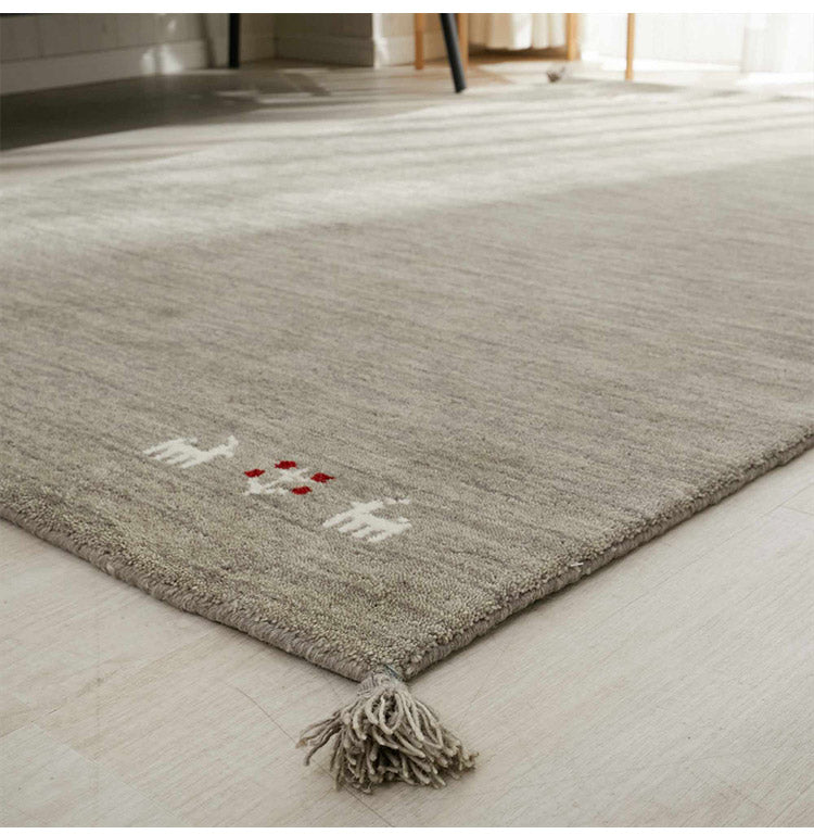 ギャベ ギャッベ ラグマット パステルカラー 120×180cm インド製 手織りギャッベ ウール100% 防炎ラベル付き 可愛い かわいい おしゃれ ラグ ラグマット カーペット(代引不可)