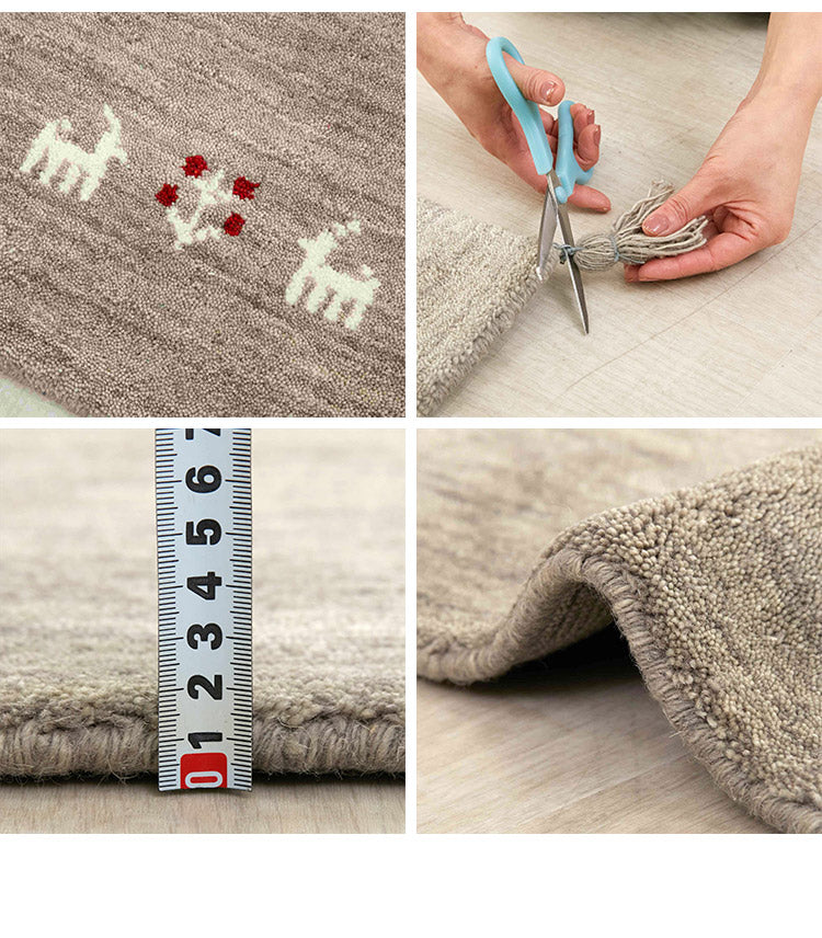 ギャベ ギャッベ ラグマット パステルカラー 120×180cm インド製 手織りギャッベ ウール100% 防炎ラベル付き 可愛い かわいい おしゃれ ラグ ラグマット カーペット(代引不可)