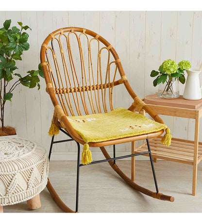 ギャベ ギャッベ チェアマット パステルカラー 40×40cm インド製 手織りギャッベ ウール100% 防炎ラベル付き 可愛い かわいい おしゃれ チェアマット チェアパッド(代引不可)