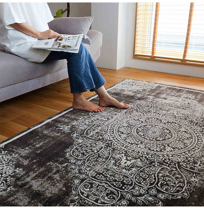 ラグ 130×190cm ウィルトン織り 約60万ノット エジプト製 オリエンタル柄 おしゃれ ラグ ラグマット カーペット(代引不可)