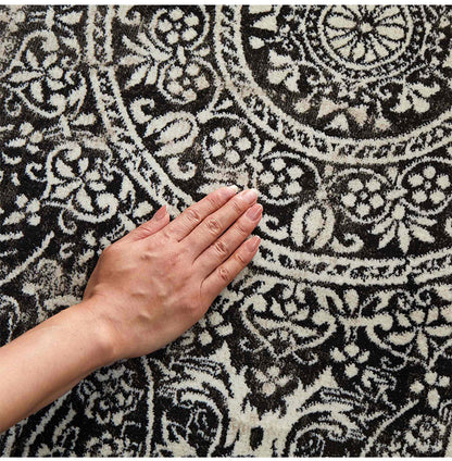 ラグ 130×190cm ウィルトン織り 約60万ノット エジプト製 オリエンタル柄 おしゃれ ラグ ラグマット カーペット(代引不可)