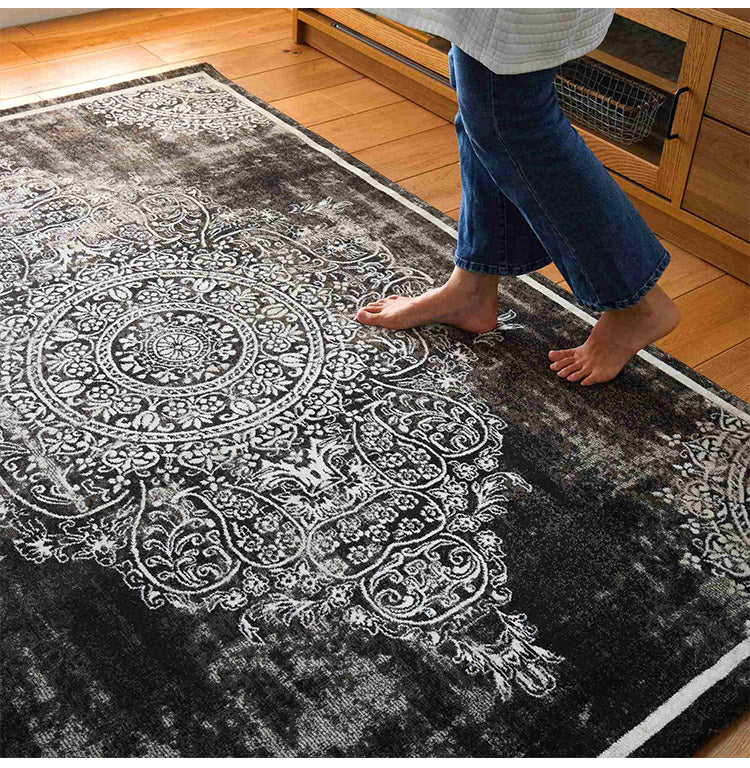 ラグ 190×190cm ウィルトン織り 約60万ノット エジプト製 オリエンタル柄 おしゃれ ラグ ラグマット カーペット(代引不可)