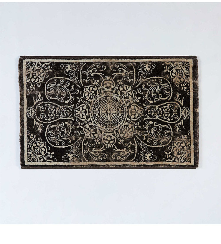 玄関マット 50×80cm ウィルトン織り 約60万ノット エジプト製 オリエンタル柄 おしゃれ ラグ ラグマット カーペット(代引不可)