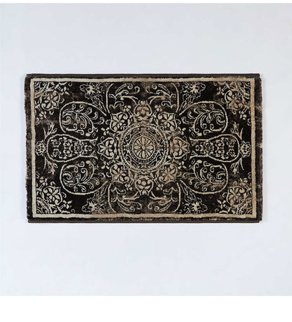 玄関マット 50×80cm ウィルトン織り 約60万ノット エジプト製 オリエンタル柄 おしゃれ ラグ ラグマット カーペット(代引不可)