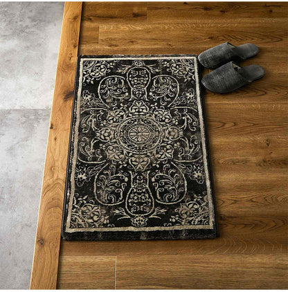 玄関マット 70×120cm ウィルトン織り 約60万ノット エジプト製 オリエンタル柄 おしゃれ ラグ ラグマット カーペット(代引不可)