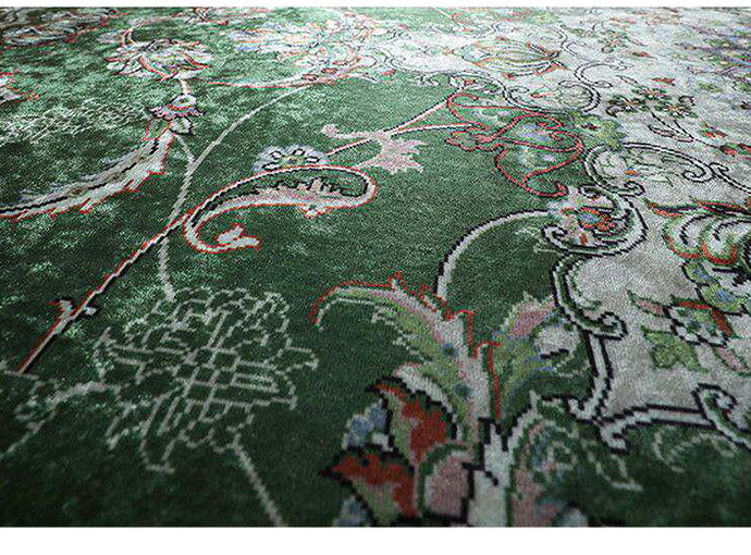 ラグ ラグマット ラグカーペット 絨毯 ペルシャ風プリント 130x190cm 耐熱 床暖房 ホットカーペット 対応(代引不可)