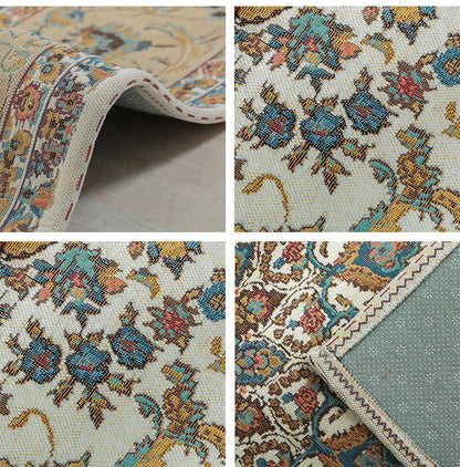 ラグ 200×200cm ゴブラン柄 シェニール風 デザインラグ 滑り止め ラグマット カーペット 絨毯 おしゃれ(代引不可)