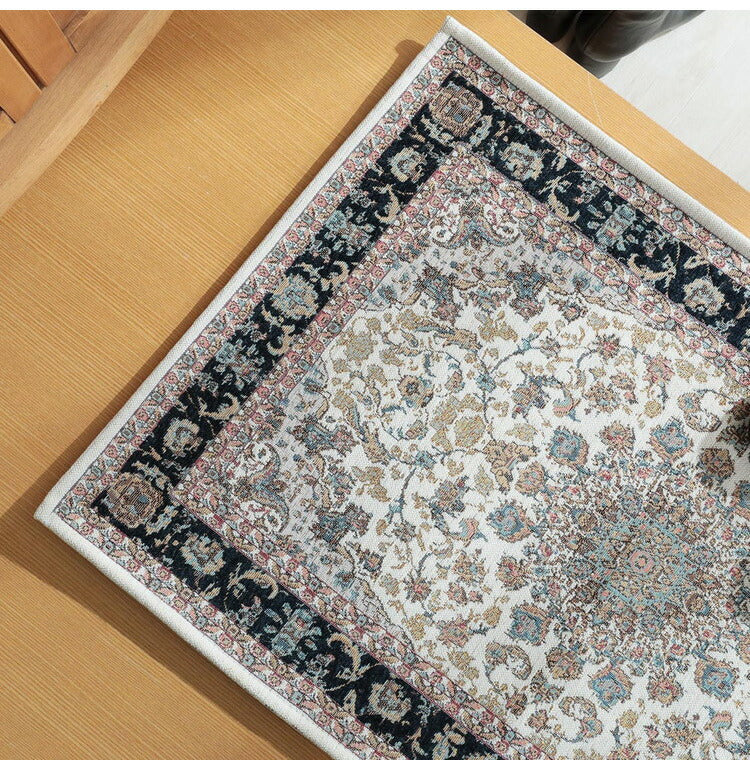 ラグ 玄関マット 50×80cm ゴブラン柄 シェニール風 デザインラグ 滑り止め ラグマット カーペット 絨毯 おしゃれ(代引不可)