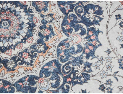 ラグ 190×190cm 長方形 滑り止め付き ラグマット 柄物 ペルシャ絨毯風 デザインラグ マット 艶消し おしゃれ かわいい 洗える ダイニングラグ 絨毯(代引不可)