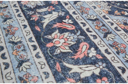 ラグ 190×190cm 長方形 滑り止め付き ラグマット 柄物 ペルシャ絨毯風 デザインラグ マット 艶消し おしゃれ かわいい 洗える ダイニングラグ 絨毯(代引不可)