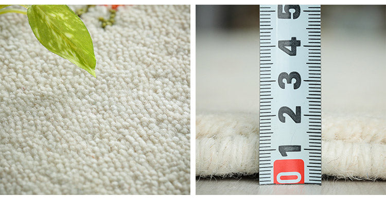 ギャベ ギャッベ ラグマット 140cm 円形 インド製 手織りギャッベ ウール100% 防炎ラベル付き おしゃれ ラグ ラグマット カーペット(代引不可)