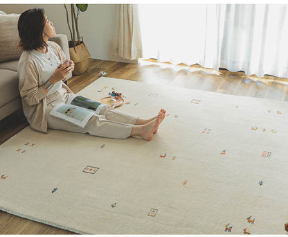 ギャベ ギャッベ ラグマット 190×240cm インド製 手織りギャッベ ウール100% 防炎ラベル付き おしゃれ ラグ ラグマット カーペット(代引不可)