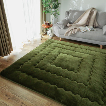あったか極厚6層ラグ 190×240cm 全厚40mm 滑り止め こたつ敷き 蓄熱 保温 撥水 はっ水 防音 ホットカーペット対応 冬用(代引不可)