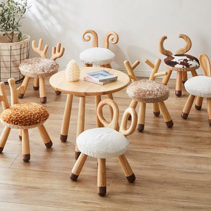 アニマルチェアー 幅28cm キリン ねずみ バンビ トナカイ うさぎ ひつじ うし かわいい おしゃれ 癒し 子供 プレゼント 誕生日(代引不可)