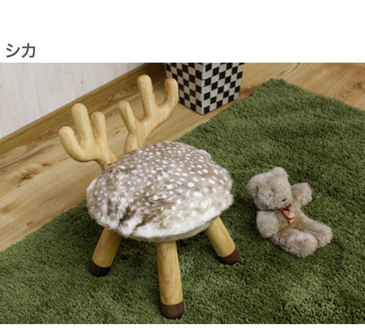アニマルチェアー 幅28cm キリン ねずみ バンビ トナカイ うさぎ ひつじ うし かわいい おしゃれ 癒し 子供 プレゼント 誕生日(代引不可)