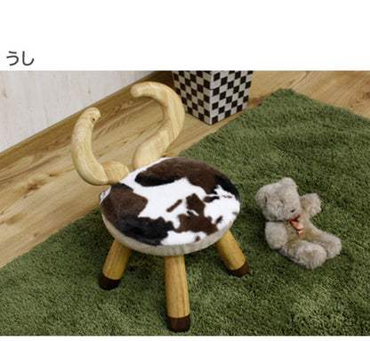 アニマルチェアー 幅28cm キリン ねずみ バンビ トナカイ うさぎ ひつじ うし かわいい おしゃれ 癒し 子供 プレゼント 誕生日(代引不可)