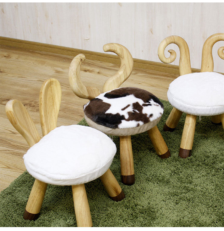 アニマルチェアー 幅28cm キリン ねずみ バンビ トナカイ うさぎ ひつじ うし かわいい おしゃれ 癒し 子供 プレゼント 誕生日(代引不可)