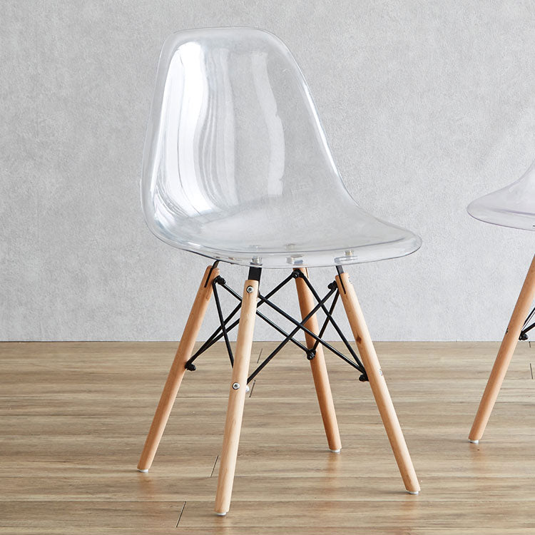 イームズチェア クリア 1脚 単品 透明 シェルチェア クリアチェア リプロダクト デザイナーズチェア ダイニングチェア デスクチェア 椅子 イス おしゃれ(代引不可)