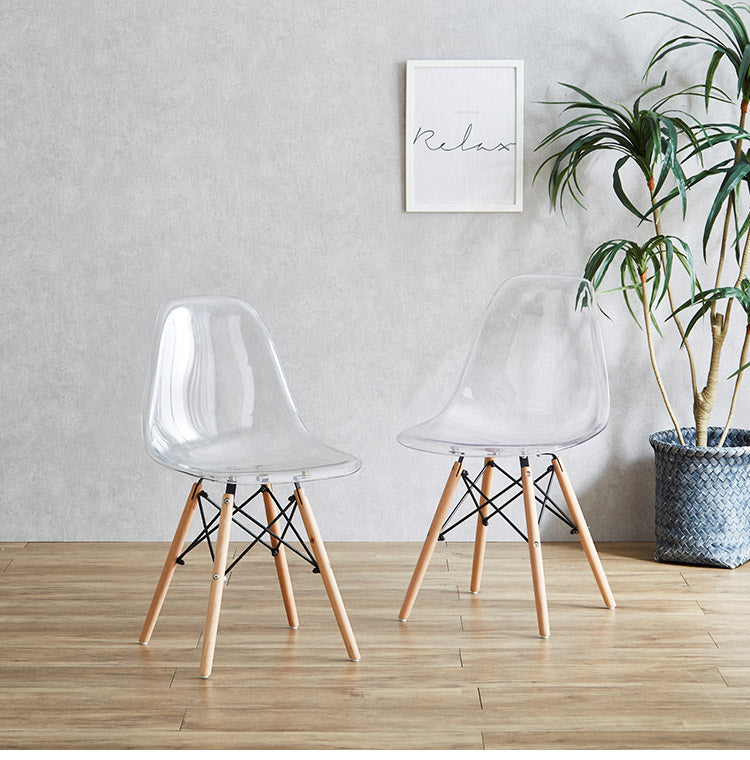 イームズチェア クリアチェア リプロダクト 1脚 リプロダクト 透明 椅子 イス チェア チェアー デザインチェア 北欧 シンプル ダイニングチェア デスクチェア おしゃれ(代引不可)