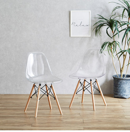 イームズチェア クリアチェア リプロダクト 1脚 リプロダクト 透明 椅子 イス チェア チェアー デザインチェア 北欧 シンプル ダイニングチェア デスクチェア おしゃれ(代引不可)