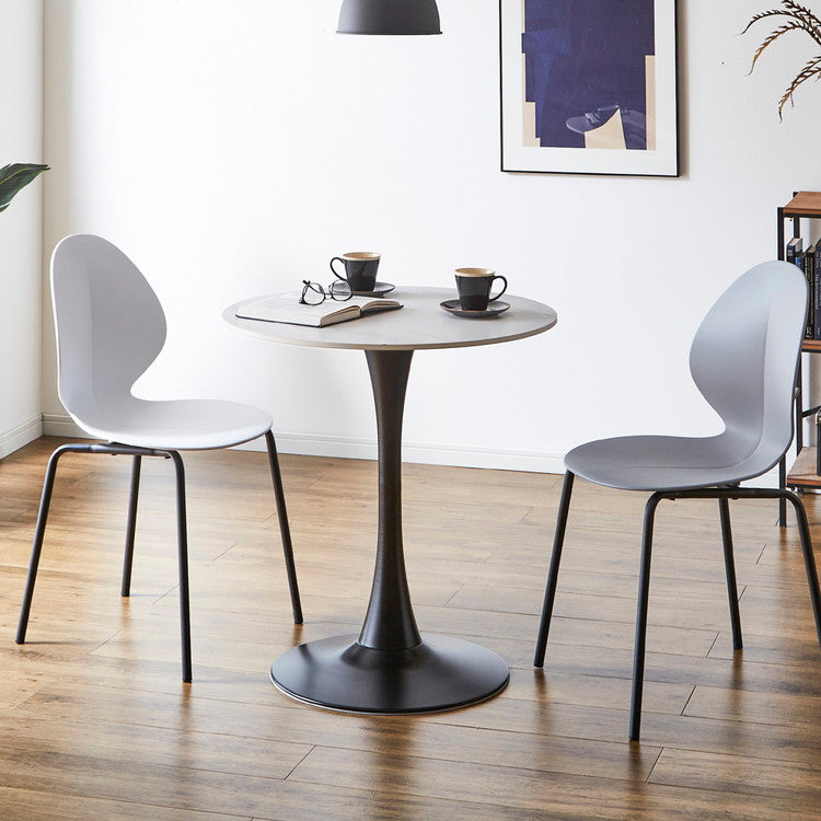 セラミック カフェテーブル 丸 円形 直径70 セラミックテーブル ラウンド コーヒーテーブル サイドテーブル モノトーン モダン おしゃれ 白 黒 大理石調 マーブル調(代引不可)