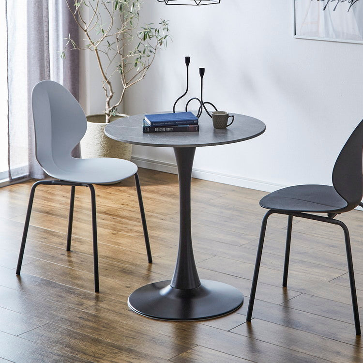 セラミック カフェテーブル 丸 円形 直径70 セラミックテーブル ラウンド コーヒーテーブル サイドテーブル モノトーン モダン おしゃれ 白 黒 大理石調 マーブル調(代引不可)