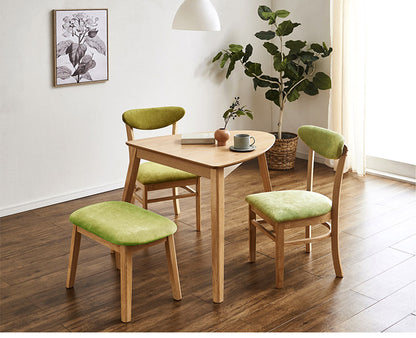 三角 ダイニング4点セット テーブル+イス2脚+ベンチ 天然オーク突板 三角形 ダイニングテーブル 三角テーブル ダイニングチェア ダイニングベンチ ダイニングセット 北欧 おしゃれ(代引不可)