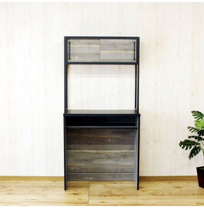 日本製 食器棚 レンジ台 幅90 ゴミ箱 収納 ごみ箱上ラック 国産 大川家具 キッチンボード 引戸 キッチンラック レンジラック 収納棚 キッチン収納 ゴミ箱ラック おしゃれ(代引不可)