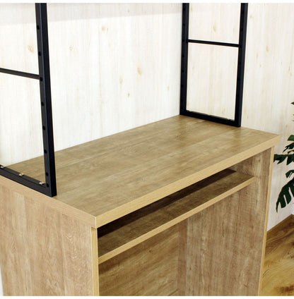 日本製 食器棚 レンジ台 幅90 ゴミ箱 収納 ごみ箱上ラック 国産 大川家具 キッチンボード 引戸 キッチンラック レンジラック 収納棚 キッチン収納 ゴミ箱ラック おしゃれ(代引不可)